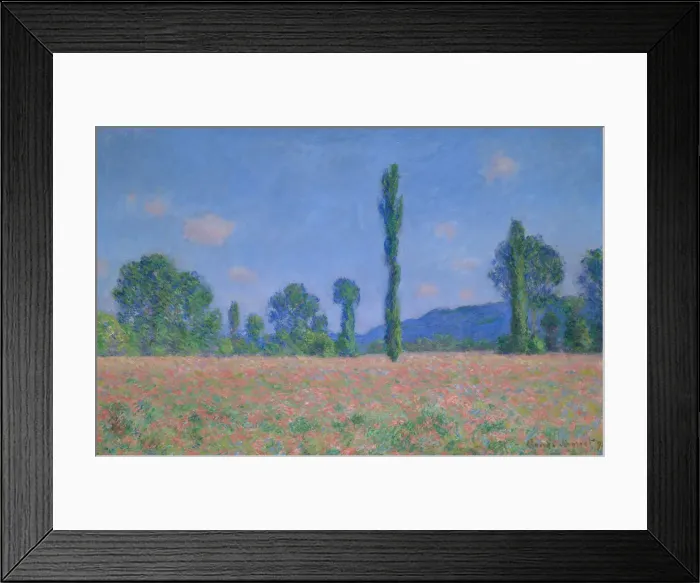 Framed Print : Poppy Field (Giverny), 1890 / 91. Creator: Claude Monet Framed Print : Poppy Field (Giverny), 1890 / 91. Creator: Claude Monet