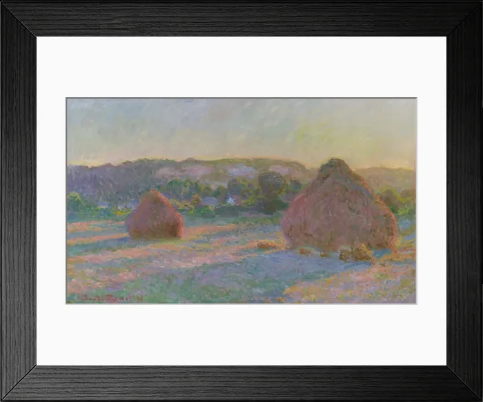 Framed Print : Stacks of Wheat (End of Summer), 1890 / 91. Creator: Claude Monet Framed Print : Stacks of Wheat (End of Summer), 1890 / 91. Creator: Claude Monet