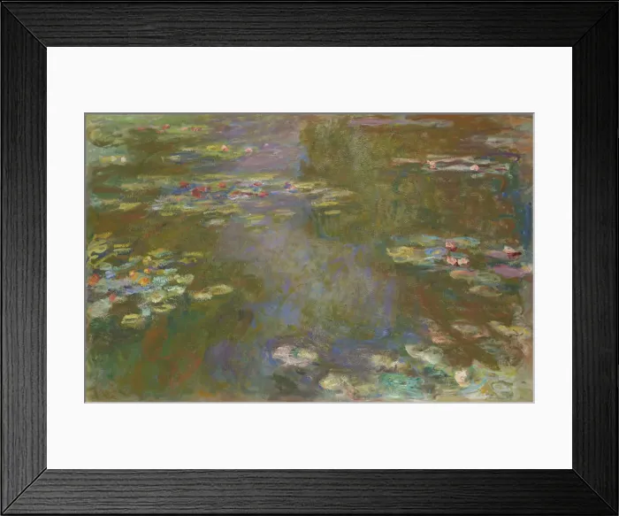 Framed Print : Water Lily Pond, 1917 / 19. Creator: Claude Monet Framed Print : Water Lily Pond, 1917 / 19. Creator: Claude Monet