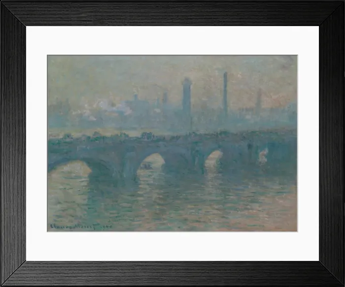 Framed Print : Waterloo Bridge, Gray Weather, 1900. Creator: Claude Monet Framed Print : Waterloo Bridge, Gray Weather, 1900. Creator: Claude Monet