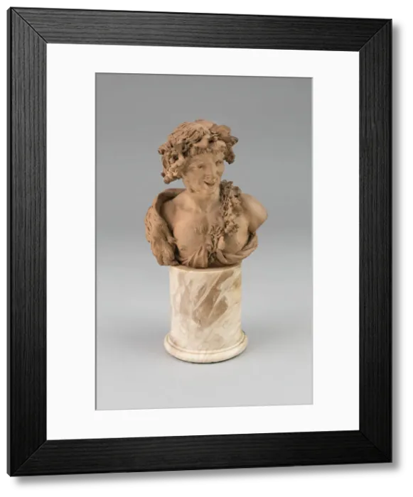 Framed Print : Bust of a Satyr, 1770 / 75. Creator: Claude Michel Framed Print : Bust of a Satyr, 1770 / 75. Creator: Claude Michel
