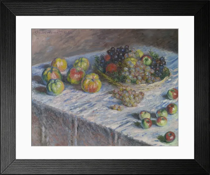Framed Print : Apples and Grapes, 1880. Creator: Claude Monet Framed Print : Apples and Grapes, 1880. Creator: Claude Monet