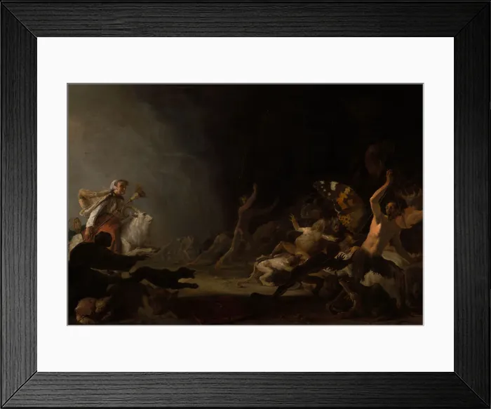 Framed Print : A Witches Sabbath, c. 1650. Creator: Cornelis Saftleven Framed Print : A Witches Sabbath, c. 1650. Creator: Cornelis Saftleven