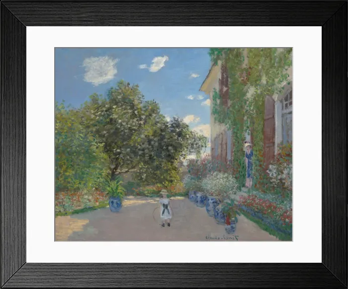 Framed Print : The Artists House at Argenteuil, 1873. Creator: Claude Monet Framed Print : The Artists House at Argenteuil, 1873. Creator: Claude Monet