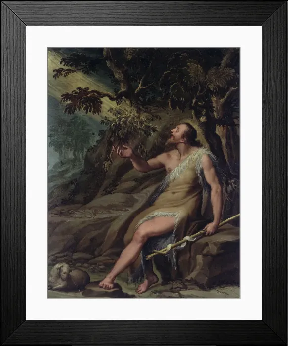 Framed Print : Saint John the Baptist in the Wilderness, 1600 / 19. Creator: Dionisio Calvaert Framed Print : Saint John the Baptist in the Wilderness, 1600 / 19. Creator: Dionisio Calvaert