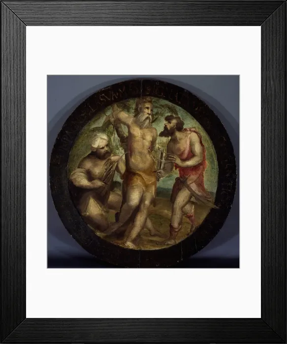 Framed Print : Saint Ignatius of Antioch Disemboweled by Trajans Torturers, 1525 / 27 Framed Print : Saint Ignatius of Antioch Disemboweled by Trajans Torturers, 1525 / 27