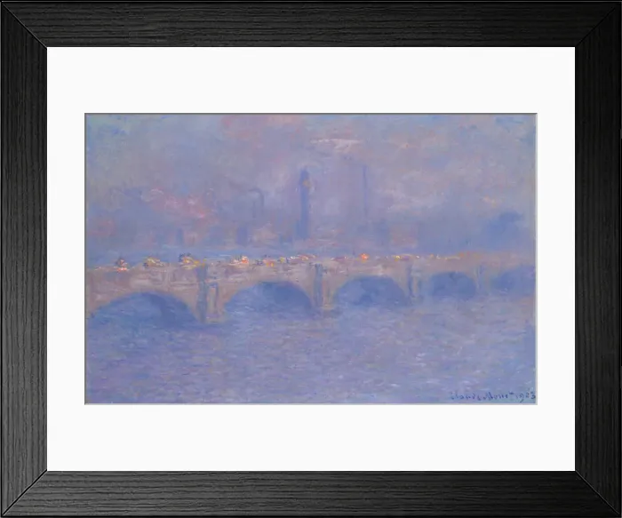 Framed Print : Waterloo Bridge, Sunlight Effect, 1903. Creator: Claude Monet Framed Print : Waterloo Bridge, Sunlight Effect, 1903. Creator: Claude Monet