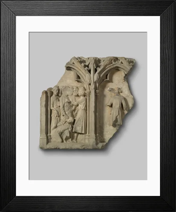 Framed Print : Fragment of an Altarpiece with the Betrayal of Christ and the Suicide of Judas, 1300 / 1325 Framed Print : Fragment of an Altarpiece with the Betrayal of Christ and the Suicide of Judas, 1300 / 1325