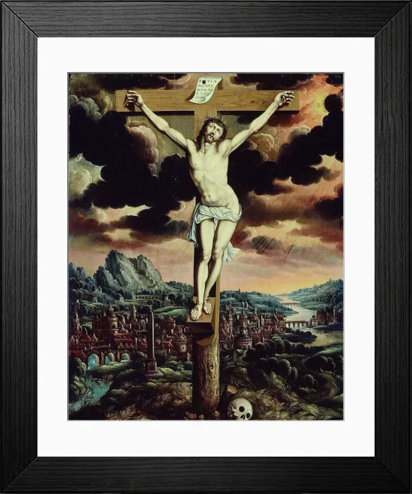 Framed Print : Christ on the Cross, 1575 / 1625. Creator: Unknown Framed Print : Christ on the Cross, 1575 / 1625. Creator: Unknown