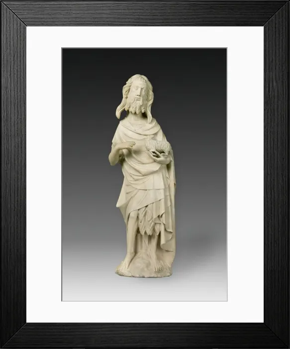Framed Print : Saint John the Baptist, 1370 / 80. Creator: Unknown Framed Print : Saint John the Baptist, 1370 / 80. Creator: Unknown