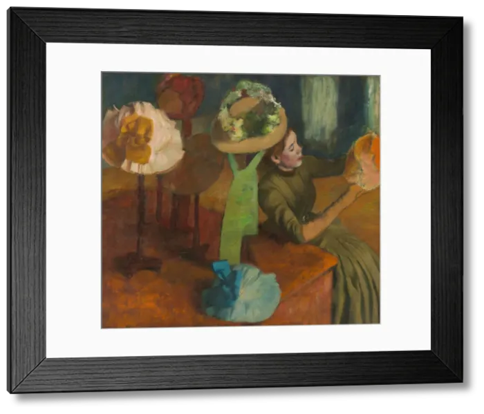 Framed Print : The Millinery Shop, 1879 / 86. Creator: Edgar Degas Framed Print : The Millinery Shop, 1879 / 86. Creator: Edgar Degas