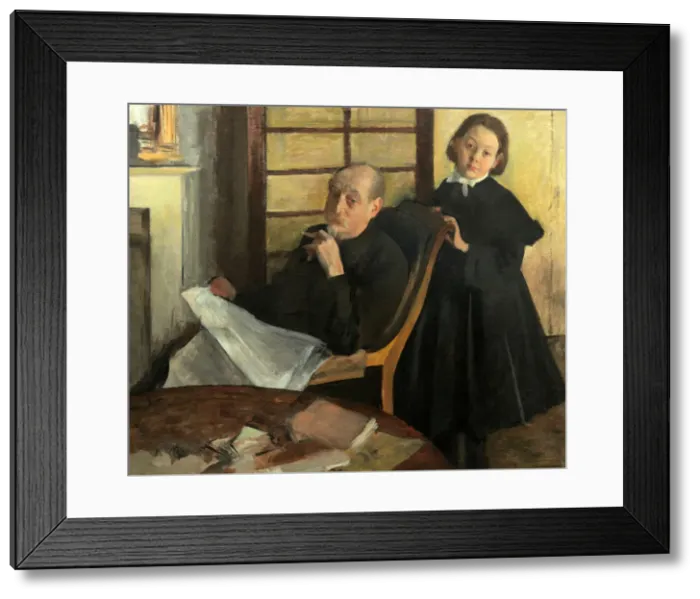 Framed Print : Henri Degas and His Niece Lucie Degas (The Artists Uncle and Cousin), 1875 / 76 Framed Print : Henri Degas and His Niece Lucie Degas (The Artists Uncle and Cousin), 1875 / 76