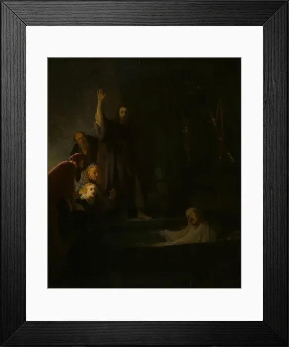 Framed Print : The Raising of Lazarus, 1630 / 35. Creator: Unknown Framed Print : The Raising of Lazarus, 1630 / 35. Creator: Unknown