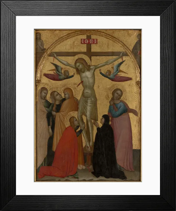 Framed Print : The Crucifixion, c. 1370. Creator: Francescuccio Ghissi Framed Print : The Crucifixion, c. 1370. Creator: Francescuccio Ghissi