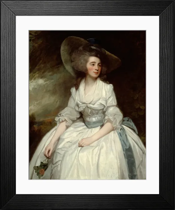 Framed Print : Mrs. Francis Russell, 1785 / 87. Creator: George Romney Framed Print : Mrs. Francis Russell, 1785 / 87. Creator: George Romney