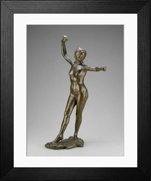 Framed Print : Dancer Ready to Dance, Right Foot Forward, modeled 1882-95 (cast 1919 / 21) Framed Print : Dancer Ready to Dance, Right Foot Forward, modeled 1882-95 (cast 1919 / 21)