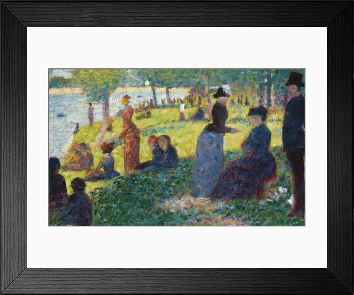 Framed Print : Oil Sketch for La Grande Jatte, 1884. Creator: Georges-Pierre Seurat