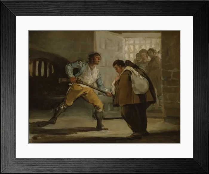 Framed Print : El Maragato Threatens Friar Pedro de Zaldivia with His Gun, c. 1806 Framed Print : El Maragato Threatens Friar Pedro de Zaldivia with His Gun, c. 1806