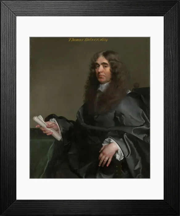 Framed Print : Portrait of Thomas Bulwer, 1654. Creator: Gerard Van Soest Framed Print : Portrait of Thomas Bulwer, 1654. Creator: Gerard Van Soest
