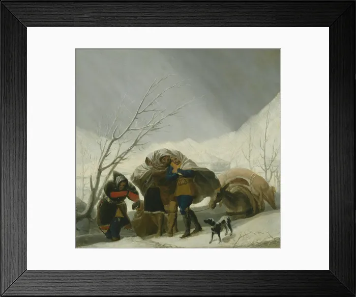 Framed Print : Winter Scene, c. 1786. Creator: Francisco Goya Framed Print : Winter Scene, c. 1786. Creator: Francisco Goya