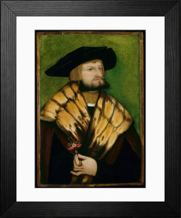 Framed Print : Portrait of Leonhard Fuchs, 1525. Creator: Unknown Framed Print : Portrait of Leonhard Fuchs, 1525. Creator: Unknown
