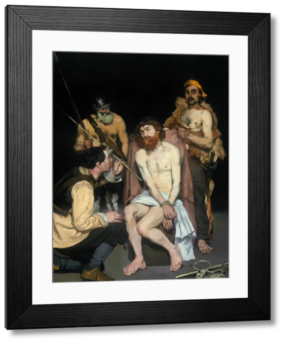 Framed Print : Jesus Mocked by the Soldiers, 1865. Creator: Edouard Manet Framed Print : Jesus Mocked by the Soldiers, 1865. Creator: Edouard Manet