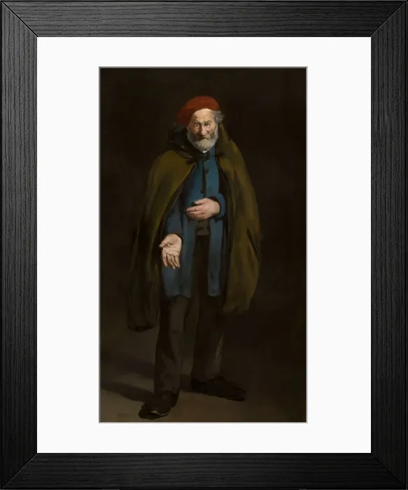 Framed Print : Beggar with a Duffle Coat (Philosopher), 1865 / 67. Creator: Edouard Manet Framed Print : Beggar with a Duffle Coat (Philosopher), 1865 / 67. Creator: Edouard Manet