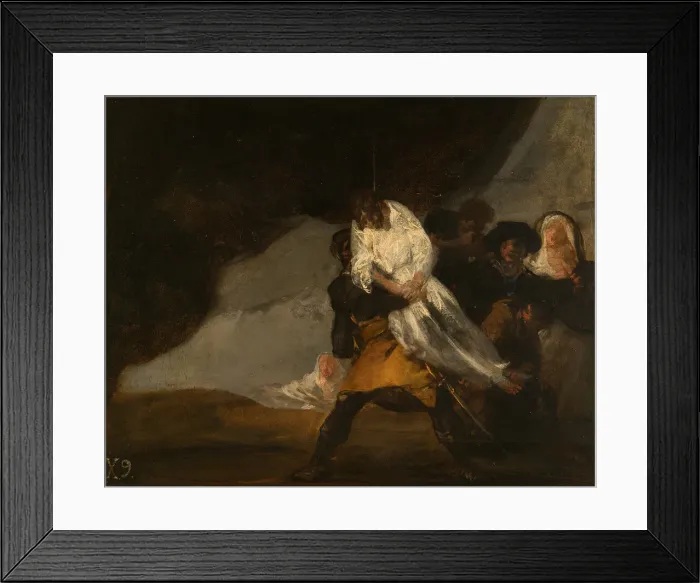 Framed Print : The Hanged Monk, c. 1810. Creator: Francisco Goya Framed Print : The Hanged Monk, c. 1810. Creator: Francisco Goya