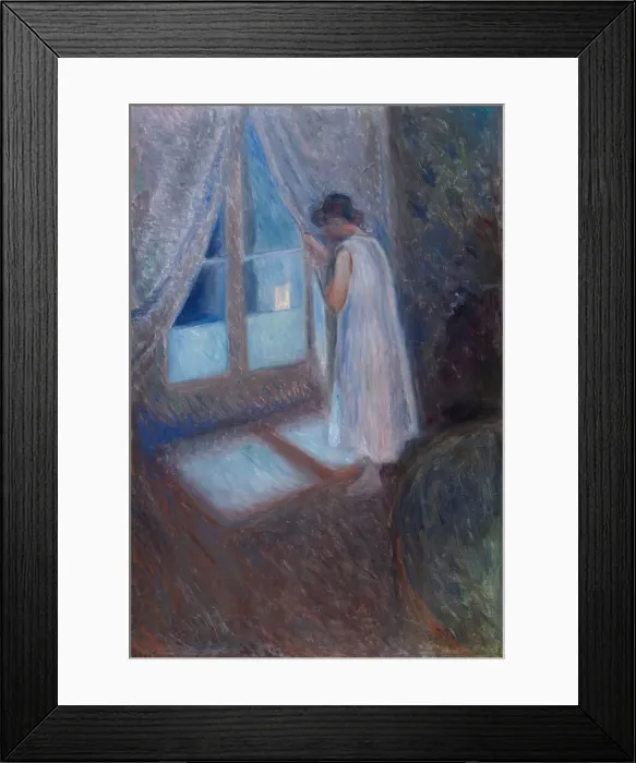 Framed Print : The Girl by the Window, 1893. Creator: Edvard Munch Framed Print : The Girl by the Window, 1893. Creator: Edvard Munch
