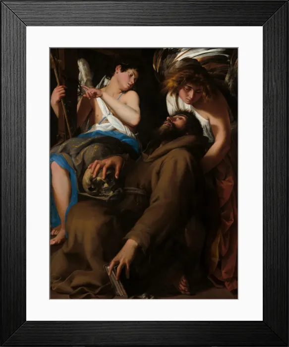 Framed Print : The Ecstasy of Saint Francis, 1601. Creator: Giovanni Baglione Framed Print : The Ecstasy of Saint Francis, 1601. Creator: Giovanni Baglione