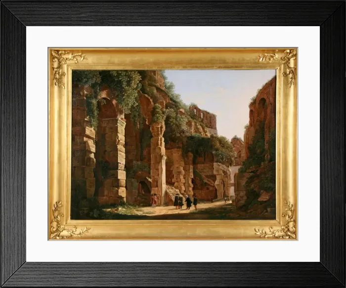 Framed Print : Inside the Colosseum, c. 1823. Creator: Franz Ludwig Catel Framed Print : Inside the Colosseum, c. 1823. Creator: Franz Ludwig Catel
