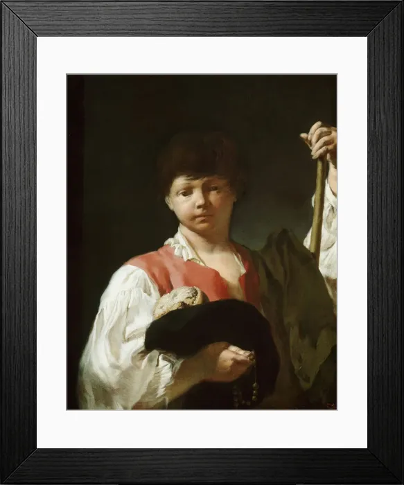 Framed Print : The Beggar Boy (The Young Pilgrim), 1738 / 39. Creator: Giovanni Battista Piazzetta Framed Print : The Beggar Boy (The Young Pilgrim), 1738 / 39. Creator: Giovanni Battista Piazzetta