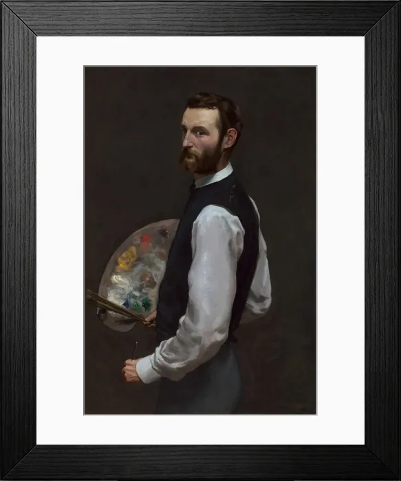 Framed Print : Self-Portrait, 1865 / 66. Creator: Frederic Bazille Framed Print : Self-Portrait, 1865 / 66. Creator: Frederic Bazille