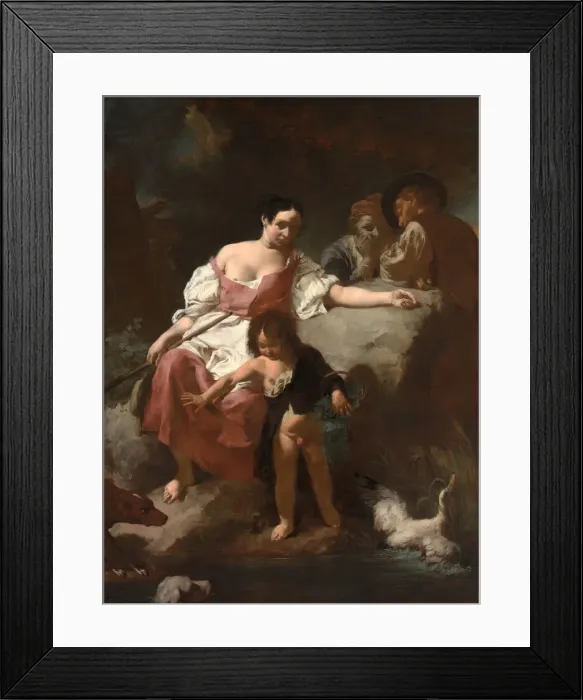 Framed Print : Pastoral Scene, 1740. Creator: Giovanni Battista Piazzetta Framed Print : Pastoral Scene, 1740. Creator: Giovanni Battista Piazzetta