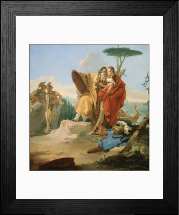 Framed Print : Rinaldo and the Magus of Ascalon, 1742 / 45. Creator: Giovanni Battista Tiepolo Framed Print : Rinaldo and the Magus of Ascalon, 1742 / 45. Creator: Giovanni Battista Tiepolo