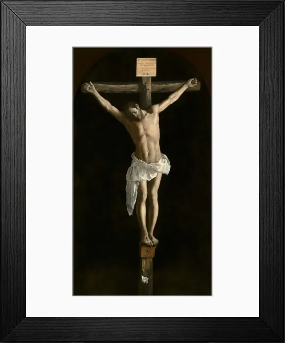 Framed Print : The Crucifixion, 1627. Creator: Francisco de Zurbaran Framed Print : The Crucifixion, 1627. Creator: Francisco de Zurbaran