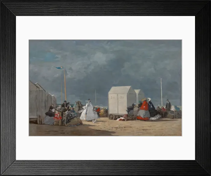 Framed Print : Approaching Storm, 1864. Creator: Eugene Louis Boudin Framed Print : Approaching Storm, 1864. Creator: Eugene Louis Boudin