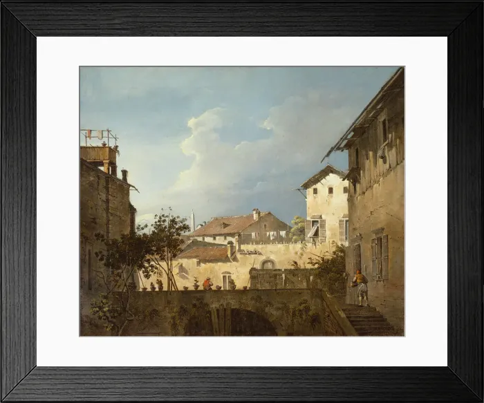 Framed Print : The Terrace, c. 1745. Creator: Unknown