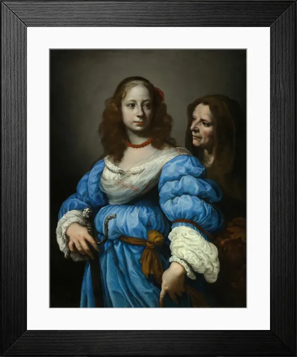 Framed Print : Judith with the Head of Holofernes, c. 1665. Creator: Felice Ficherelli Framed Print : Judith with the Head of Holofernes, c. 1665. Creator: Felice Ficherelli