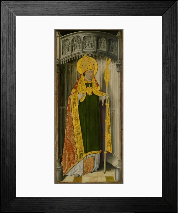 Framed Print : Altarpiece from Thuison-les-Abbeville: Saint Honore, 1490 / 1500. Creator: Unknown Framed Print : Altarpiece from Thuison-les-Abbeville: Saint Honore, 1490 / 1500. Creator: Unknown