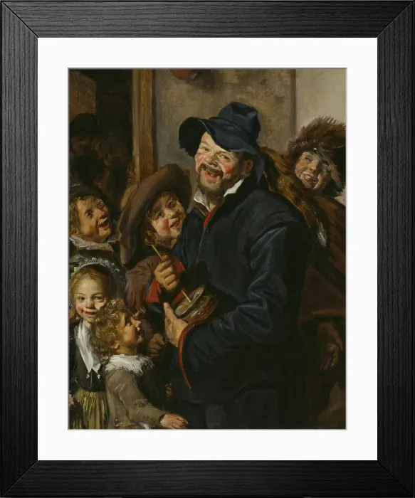 Framed Print : The Rommel-Pot Player, c. 1630. Creator: Unknown Framed Print : The Rommel-Pot Player, c. 1630. Creator: Unknown
