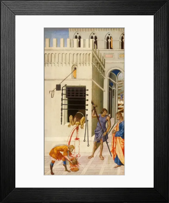 Framed Print : The Beheading of Saint John the Baptist, 1455 / 60. Creator: Giovanni di Paolo Framed Print : The Beheading of Saint John the Baptist, 1455 / 60. Creator: Giovanni di Paolo