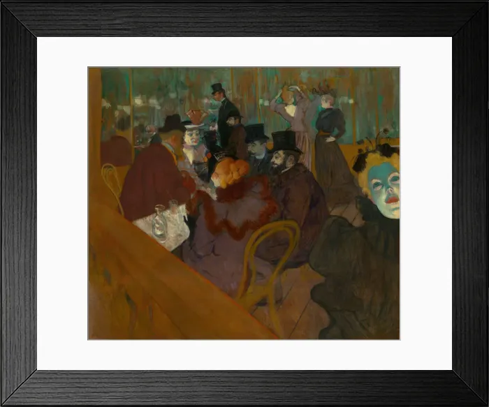 Framed Print : At the Moulin Rouge, 1892 / 95. Creator: Henri de Toulouse-Lautrec Framed Print : At the Moulin Rouge, 1892 / 95. Creator: Henri de Toulouse-Lautrec