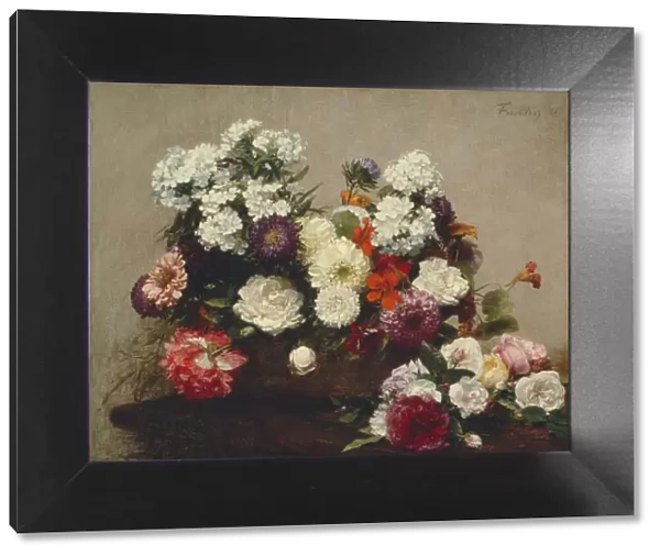 Still Life with Flowers, 1881. Creator: Henri Fantin-Latour
