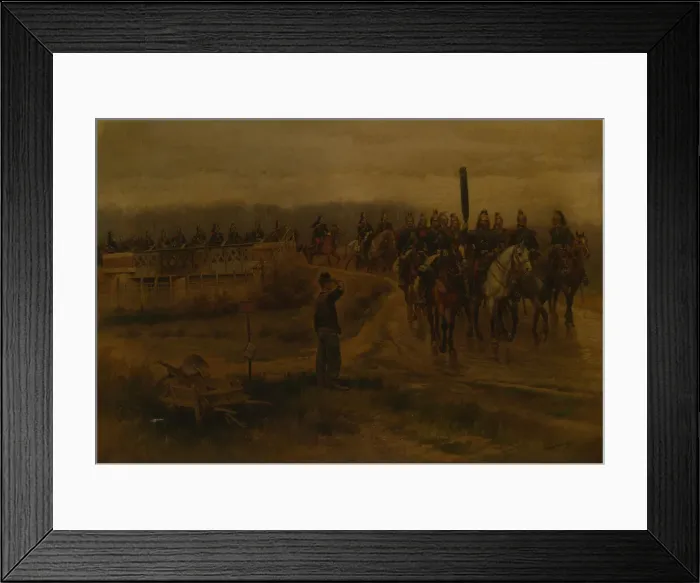 Framed Print : Mon Ancien Regiment, 19th century. Creator: Jean Baptiste Edouard Detaille Framed Print : Mon Ancien Regiment, 19th century. Creator: Jean Baptiste Edouard Detaille