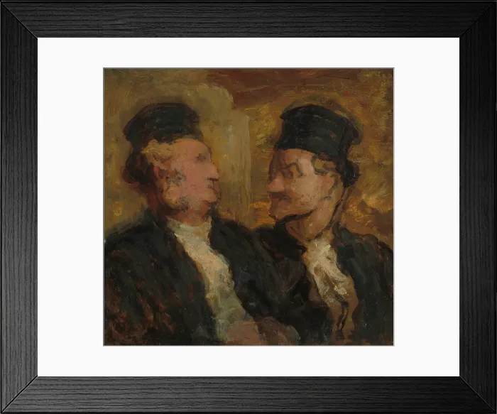 Framed Print : Two Lawyers, c. 1860. Creator: Honore Daumier Framed Print : Two Lawyers, c. 1860. Creator: Honore Daumier