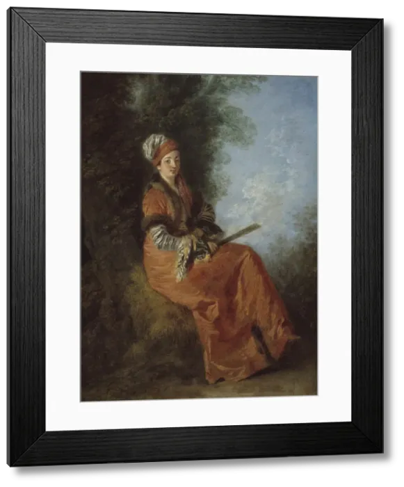 Framed Print : The Dreamer (La Reveuse), 1712 / 14. Creator: Jean-Antoine Watteau Framed Print : The Dreamer (La Reveuse), 1712 / 14. Creator: Jean-Antoine Watteau