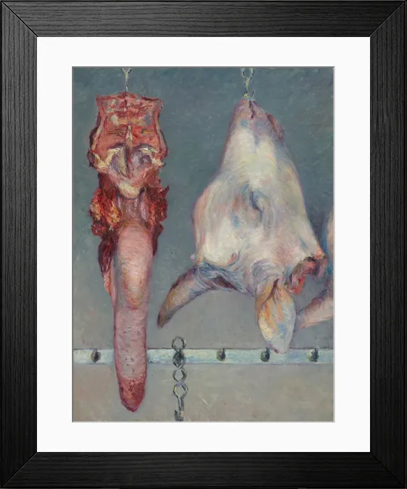 Framed Print : Calfs Head and Ox Tongue, c. 1882. Creator: Gustave Caillebotte Framed Print : Calfs Head and Ox Tongue, c. 1882. Creator: Gustave Caillebotte