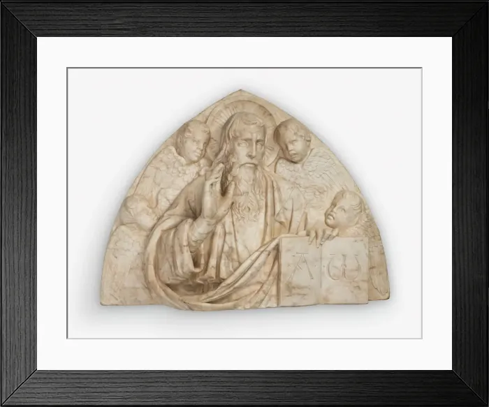 Framed Print : God the Father Blessing, 1450 / 60. Creator: Unknown Framed Print : God the Father Blessing, 1450 / 60. Creator: Unknown