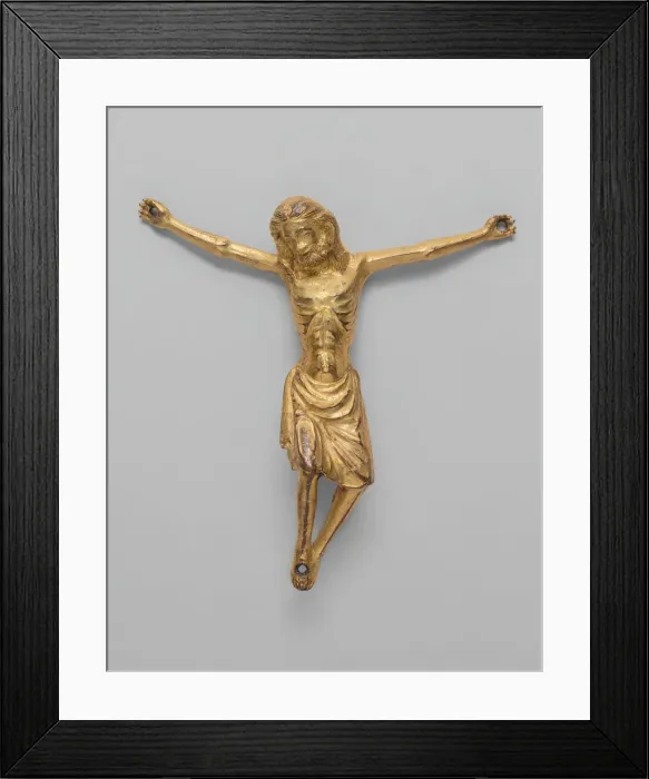 Framed Print : Corpus from a Processional Cross, 1370 / 1430. Creator: Unknown Framed Print : Corpus from a Processional Cross, 1370 / 1430. Creator: Unknown